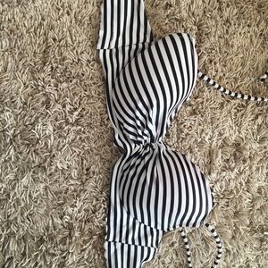 Striped halter Victoria secret bikini top